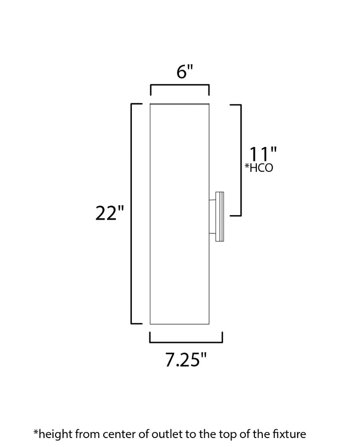 Maxim Lighting 26105AL  Outpost Modern Outdoor Brushed Aluminum