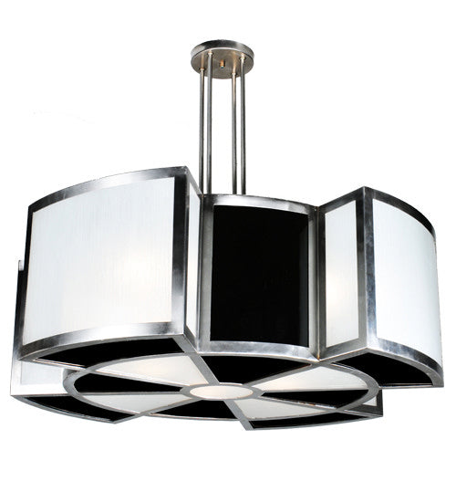 Meyda Tiffany Targette 103374 Pendant Light - Steel, Satin Stainless Steel
