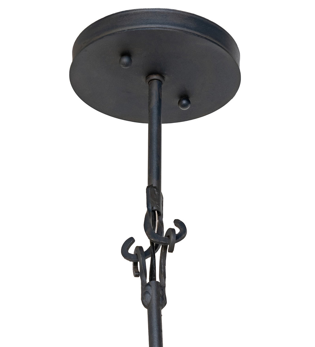 Meyda Tiffany Winter At Stillwater 105212 Pendant Light - Wrought Iron, Hand Wrought Iron