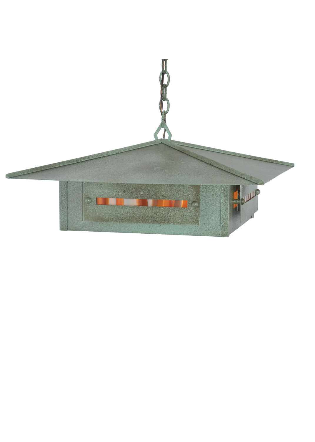 Meyda Tiffany Lighting 105984 Moss Creek Four Light Pendant Outdoor Copper/Antique/Verde