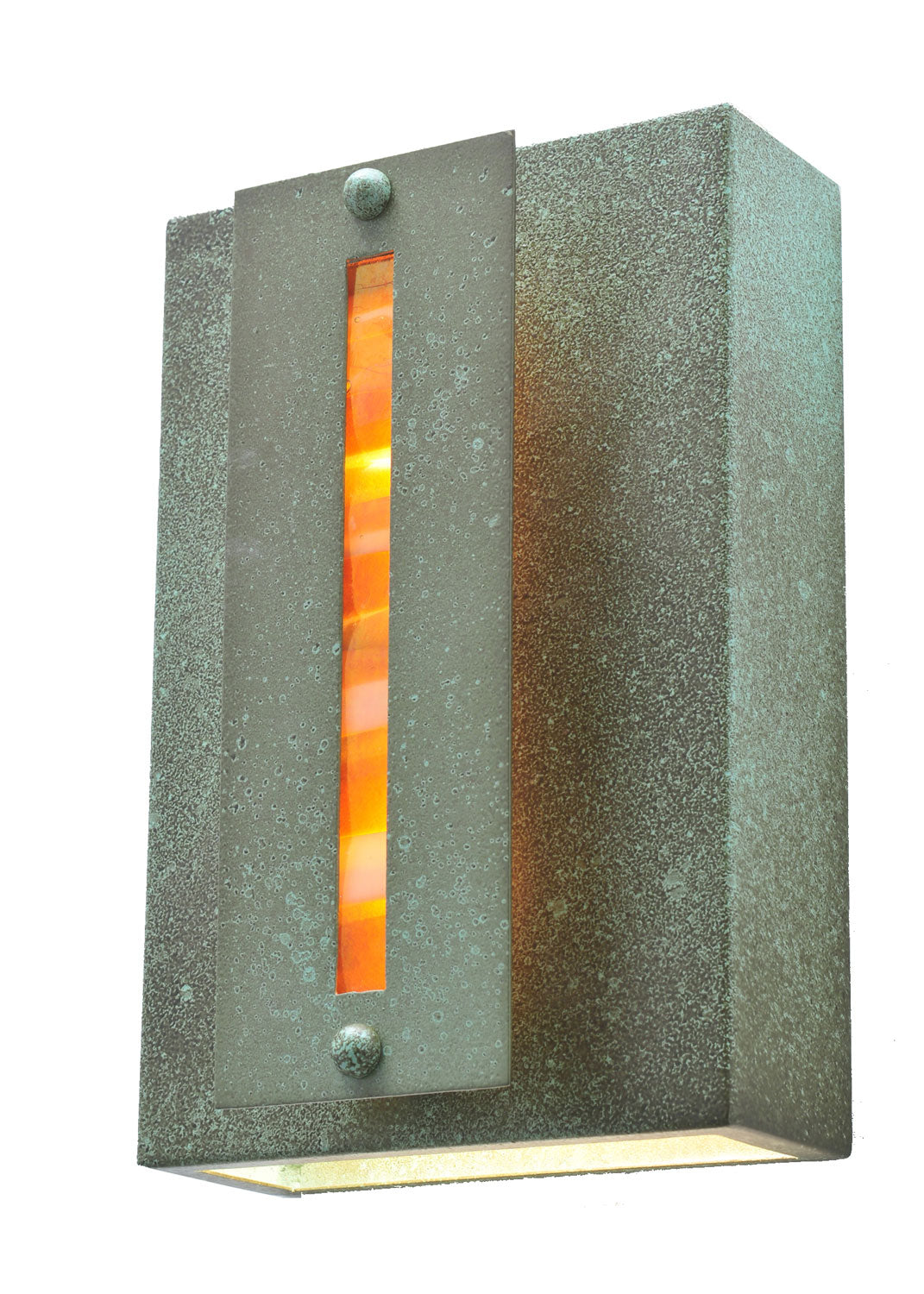 Meyda Tiffany Lighting 105985 Moss Creek Two Light Wall Sconce Outdoor Copper/Antique/Verde