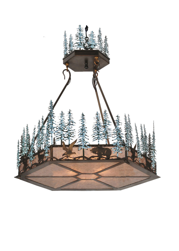 Meyda Tiffany Wildlife At Pine Lake 106007 Pendant Light - Antique Copper