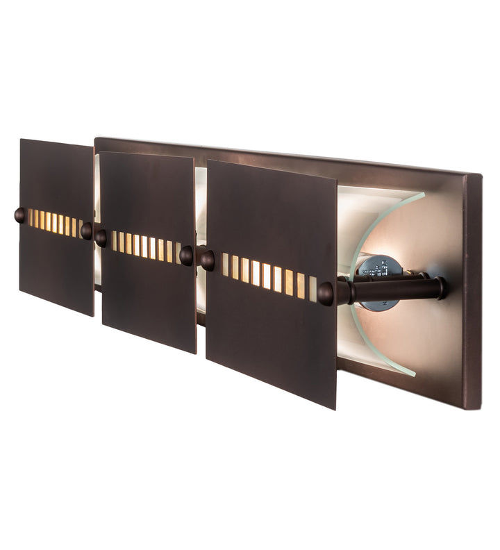 Meyda Tiffany Moss Creek 106315 Bath Vanity Light 36 in. wide - Cinnamon Coffee Metallic