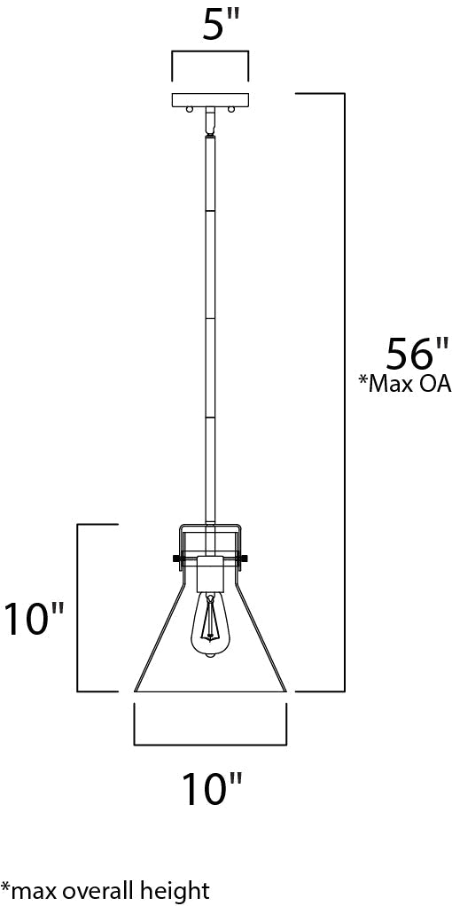 Maxim Seafarer 26115CDOI Pendant Light - Oil Rubbed Bronze