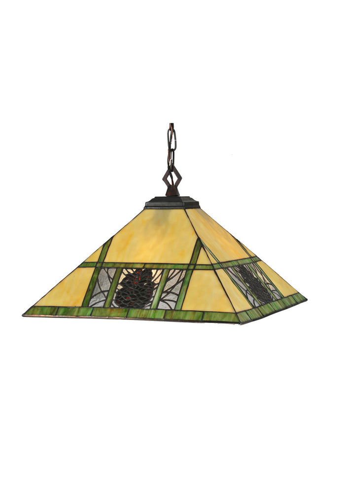 Meyda Tiffany Pinecone Ridge 106491 Pendant Light - Mahogany Bronze