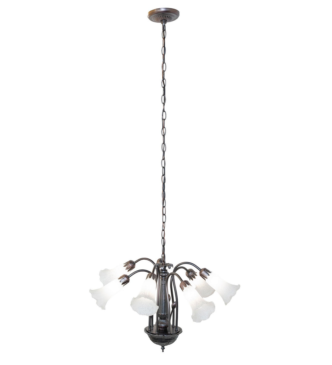 Meyda Tiffany White 11621 Chandelier Light - Antique