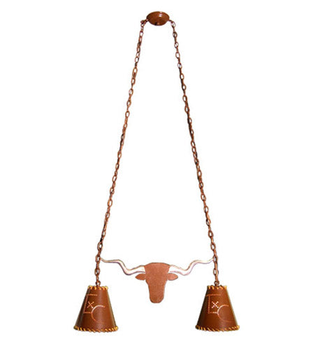 Meyda Tiffany Texas Longhorn 11887 Pendant Light - Rust