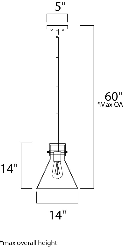 Maxim Seafarer 26119CDOI/BUI Pendant Light - Oil Rubbed Bronze
