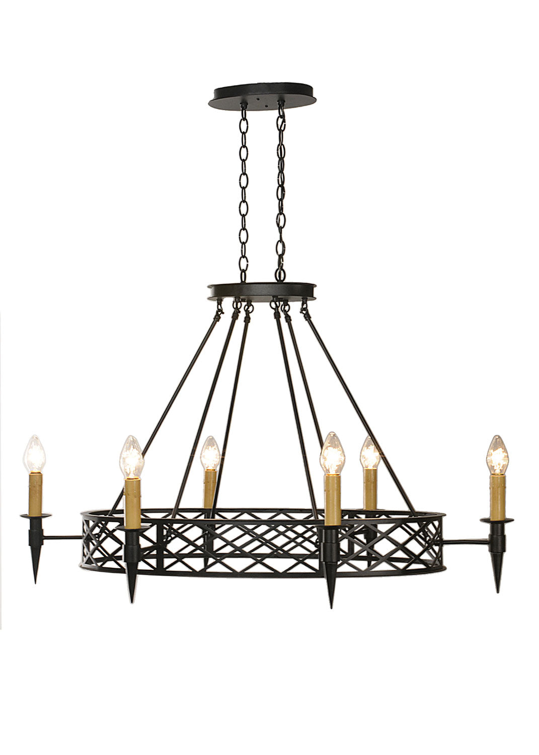 Meyda Tiffany Topridge 18600 Chandelier Light - Timeless Bronze