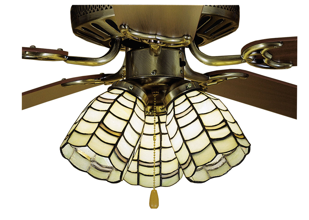 Meyda Tiffany Lighting 27479 Maiss Shade Ceiling Fan Bronze / Dark