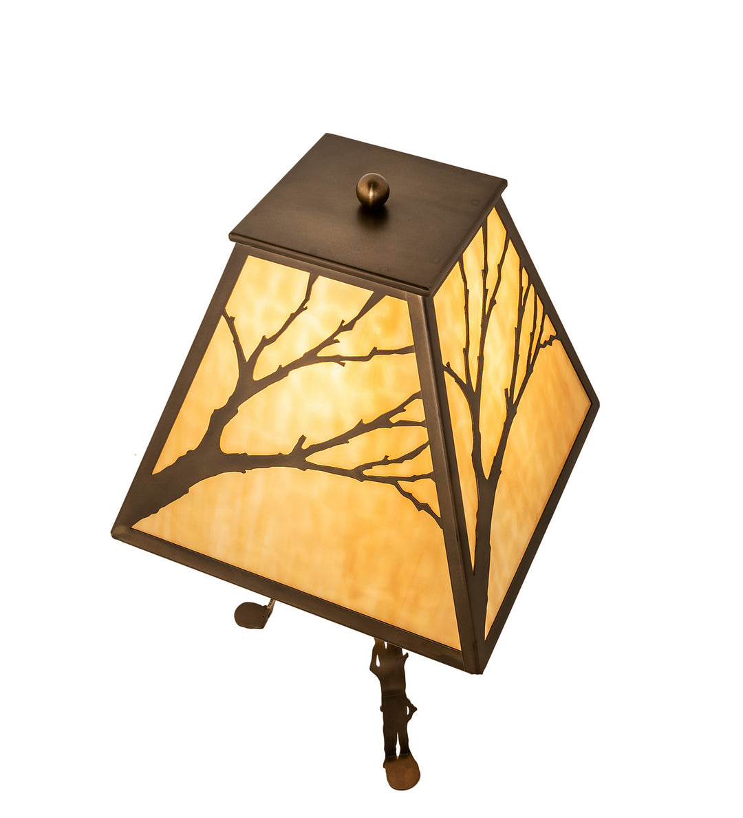 Meyda Tiffany Lighting 27906 Branches One Light Table Lamp Lamp Copper/Antique/Verde