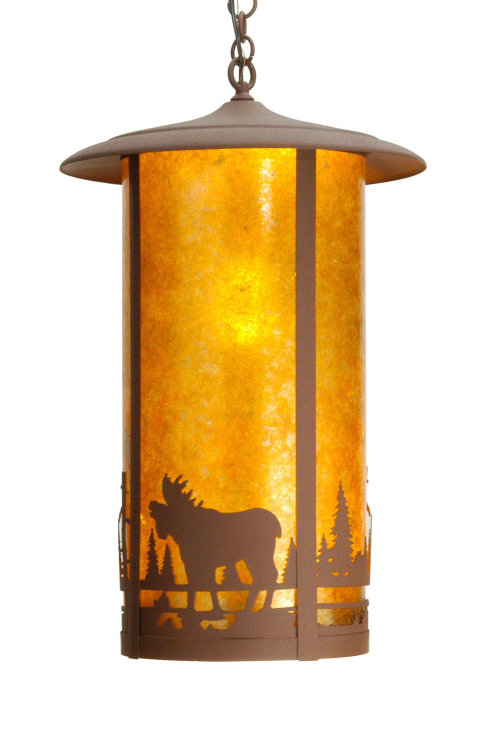 Meyda Tiffany Lighting 28792 Fulton One Light Pendant Outdoor Bronze / Dark