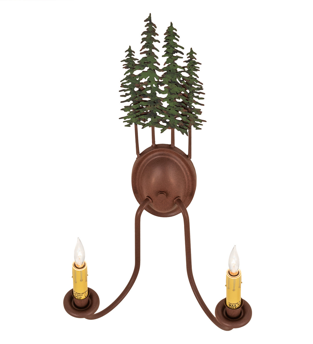 Meyda Tiffany Tall Pines 29460 Wall Light - Rust