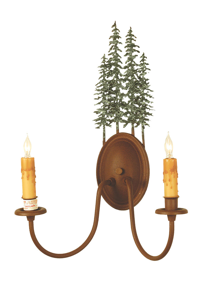 Meyda Tiffany Tall Pines 29460 Wall Light - Rust