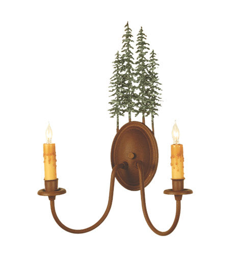 Meyda Tiffany Tall Pines 29463 Wall Light - Rust