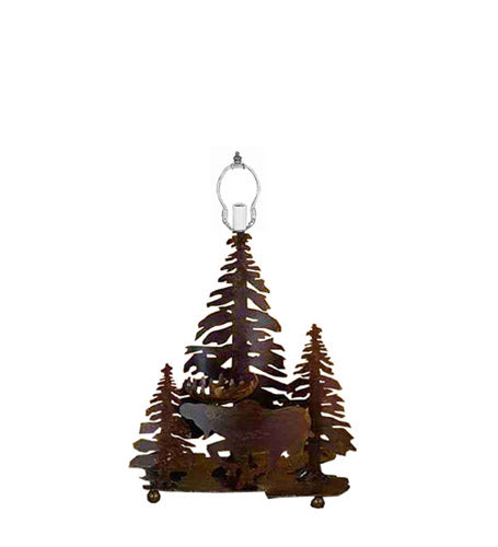 Meyda Tiffany Lighting 29500 Moose On The Loose Table Base Hardware Utility Light Bronze / Dark