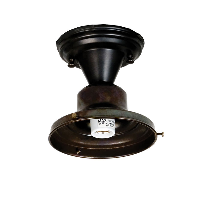 Meyda Tiffany Lighting 30263 Revival One Light Pendant Hardware Utility Light Bronze / Dark