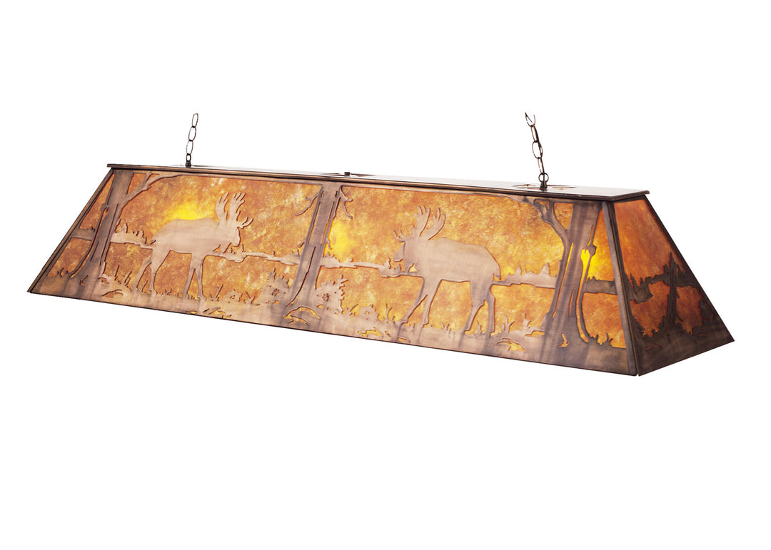 Meyda Tiffany Moose At Lake 30333 Pendant Light - Antique Copper