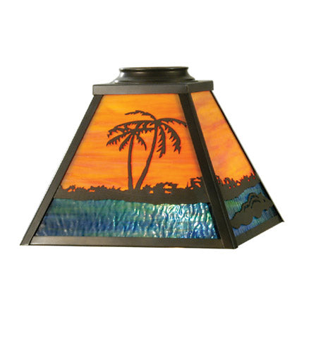 Meyda Tiffany Lighting 30602 Alligator Shade Lamp Shade Bronze / Dark