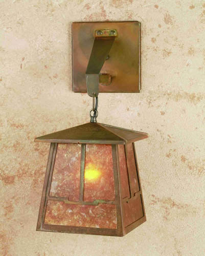 Meyda Tiffany Lighting 47748 Bungalow One Light Wall Sconce Outdoor Bronze / Dark