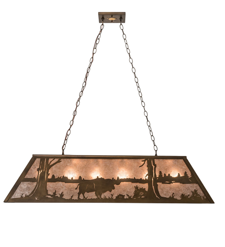 Meyda Tiffany Buffalo At Lake 50019 Pendant Light - Antique Copper