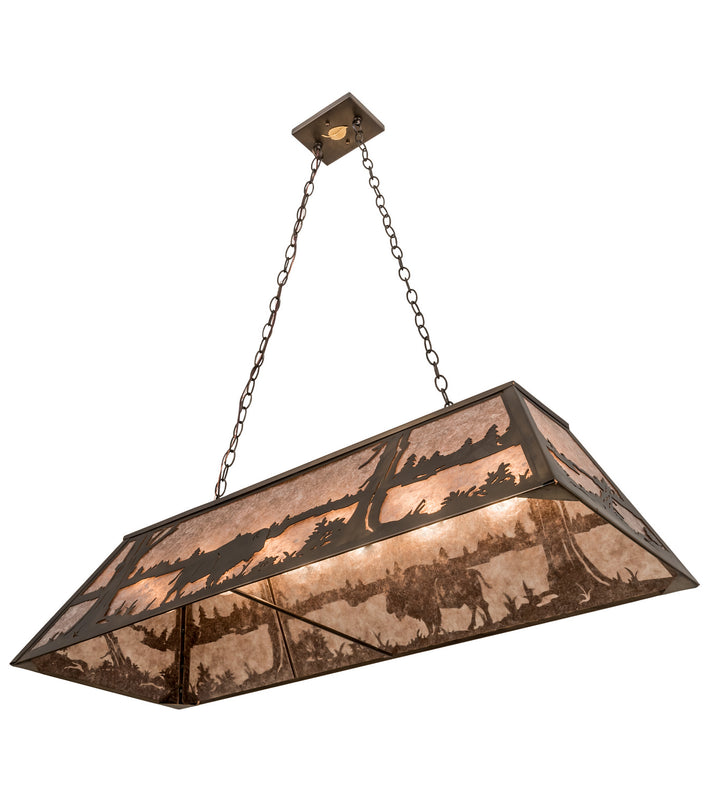 Meyda Tiffany Buffalo At Lake 50019 Pendant Light - Antique Copper