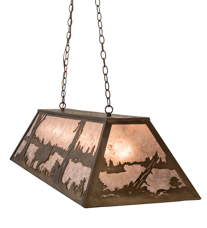 Meyda Tiffany Buffalo At Lake 50019 Pendant Light - Antique Copper