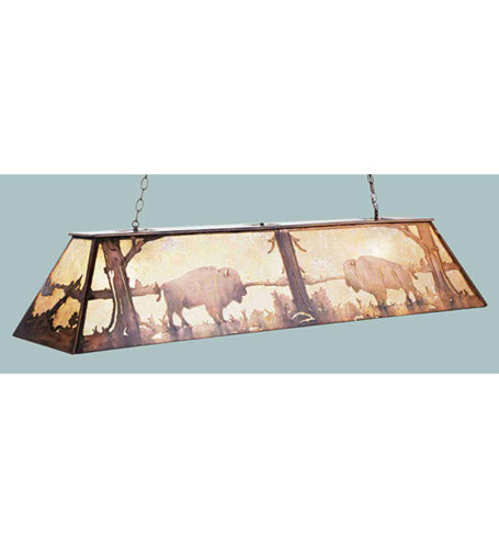 Meyda Tiffany Buffalo At Lake 50112 Pendant Light - Antique Copper