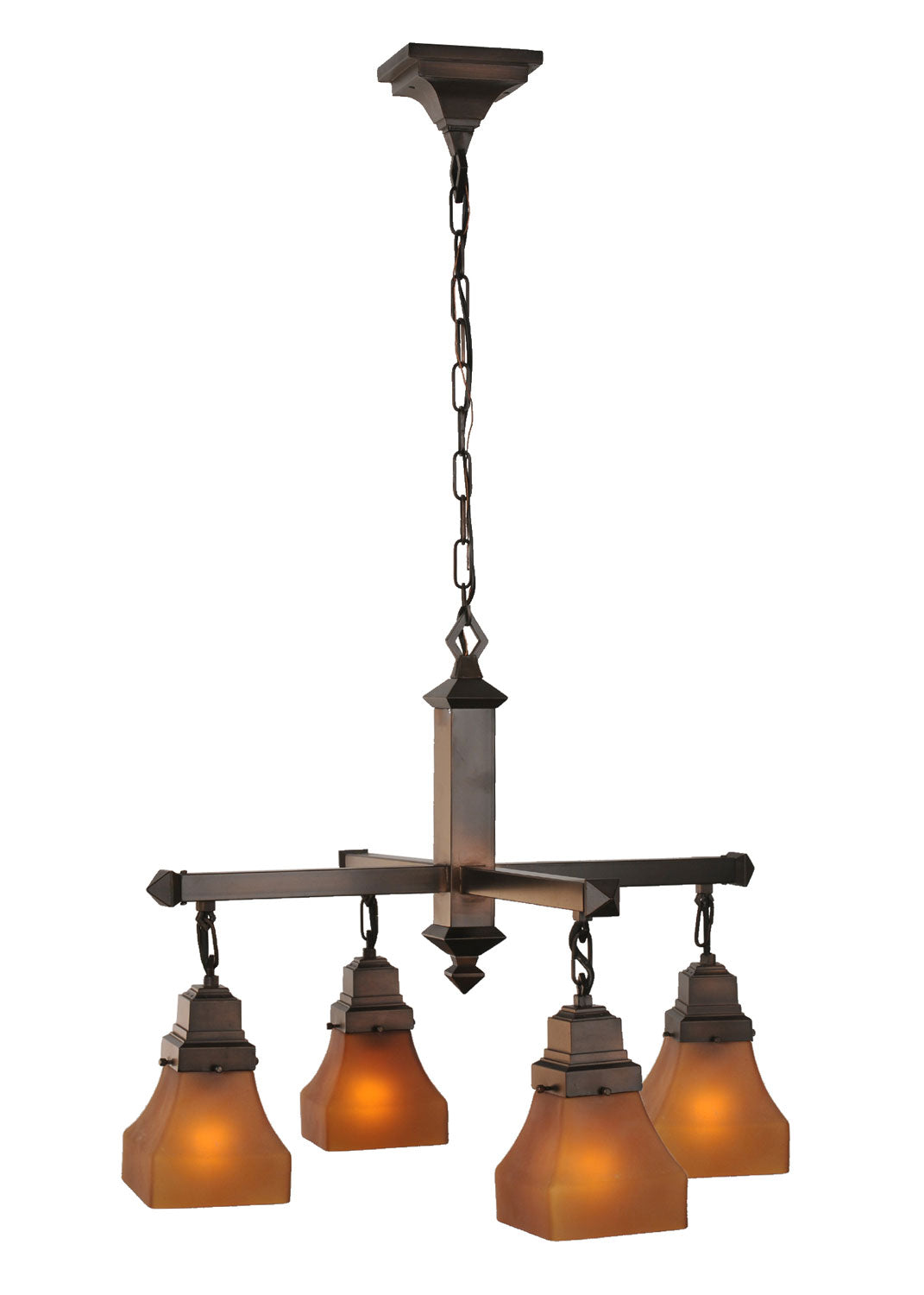 Meyda Tiffany Bungalow 50363 Chandelier Light - Antique