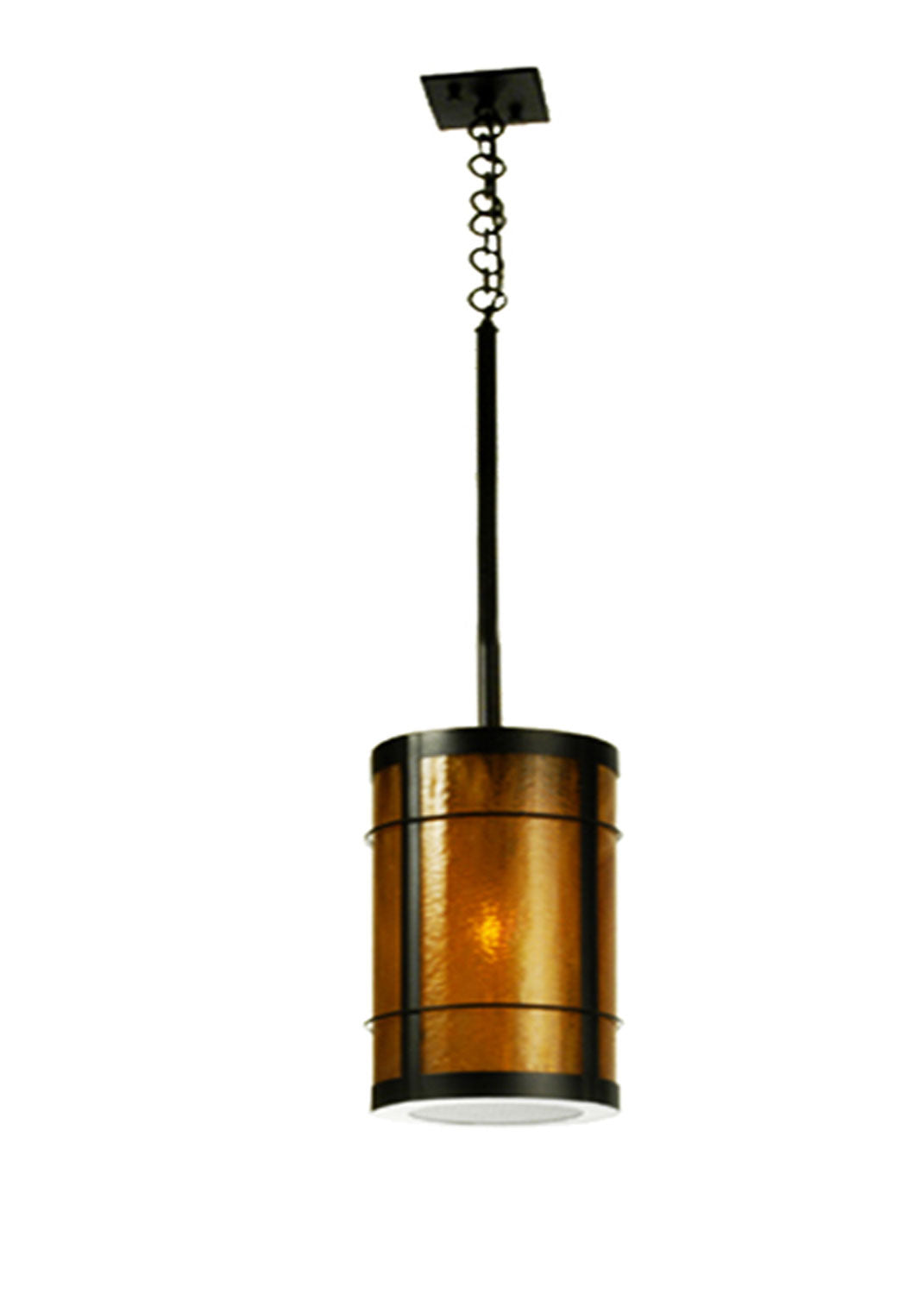 Meyda Tiffany Lighting 50743 Villa One Light Pendant Outdoor Black