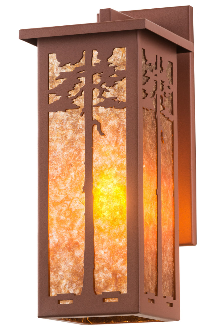 Meyda Tiffany Lighting 50762 Tamarack One Light Wall Sconce Outdoor Bronze / Dark