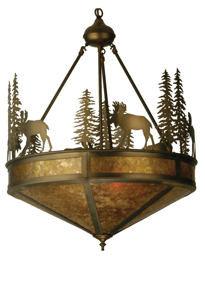 Meyda Tiffany Wandering Moose 51026 Pendant Light - Antique Copper