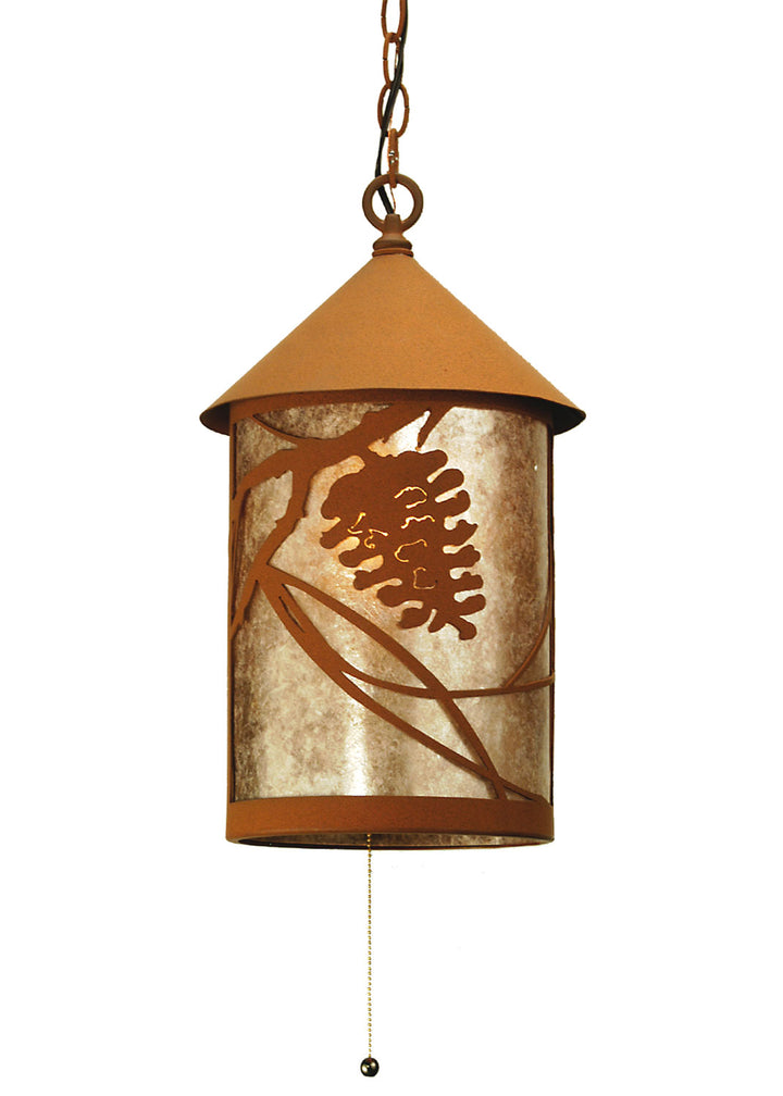 Meyda Tiffany Lighting 51075 Whispering Pines One Light Mini Pendant Outdoor Bronze / Dark