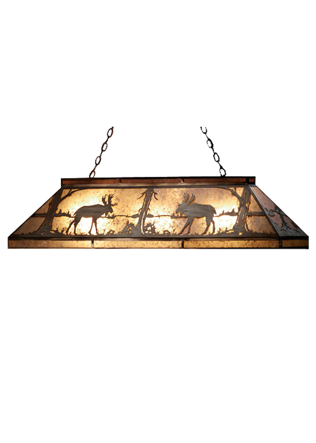 Meyda Tiffany Moose At Lake 65107 Pendant Light - Antique Copper