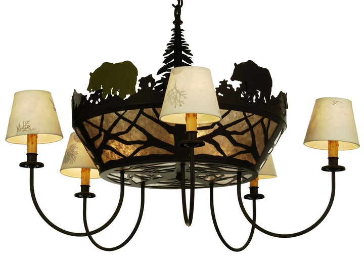 Meyda Tiffany Bear On The Loose 65134 Chandelier Light - Cafe-Noir