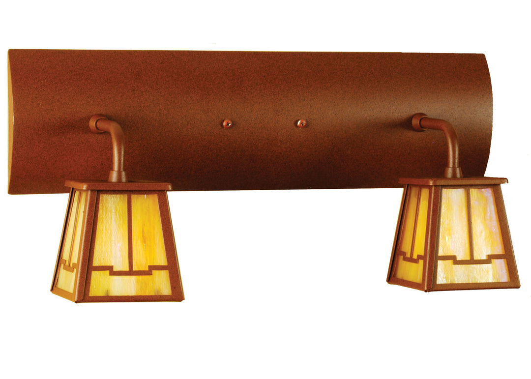 Meyda Tiffany Bungalow 66086 Bath Vanity Light 18 in. wide - Rust