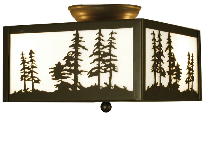 Meyda Tiffany Tall Pines 67341 Ceiling Light - Timeless Bronze