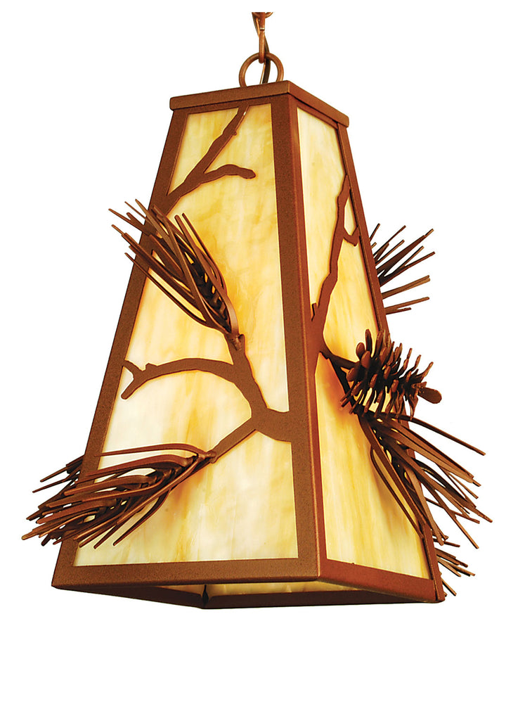 Meyda Tiffany Lighting 67717 Lone Pine One Light Mini Pendant Outdoor Bronze / Dark