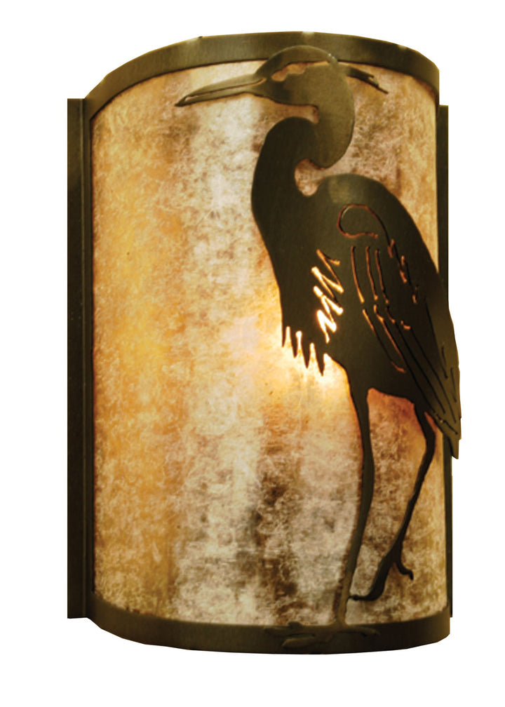 Meyda Tiffany Heron 68185 Wall Light - Antique Copper