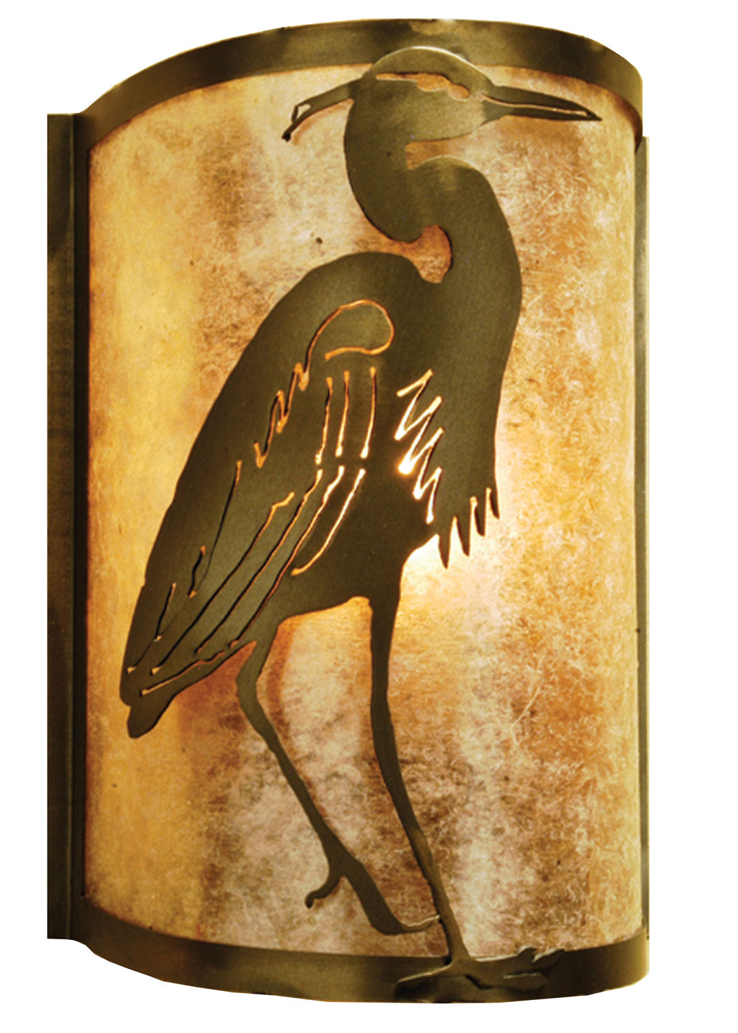 Meyda Tiffany Heron 68186 Wall Light - Antique Copper