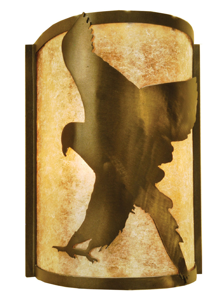 Meyda Tiffany Flying Hawk 68187 Wall Light - Antique Copper