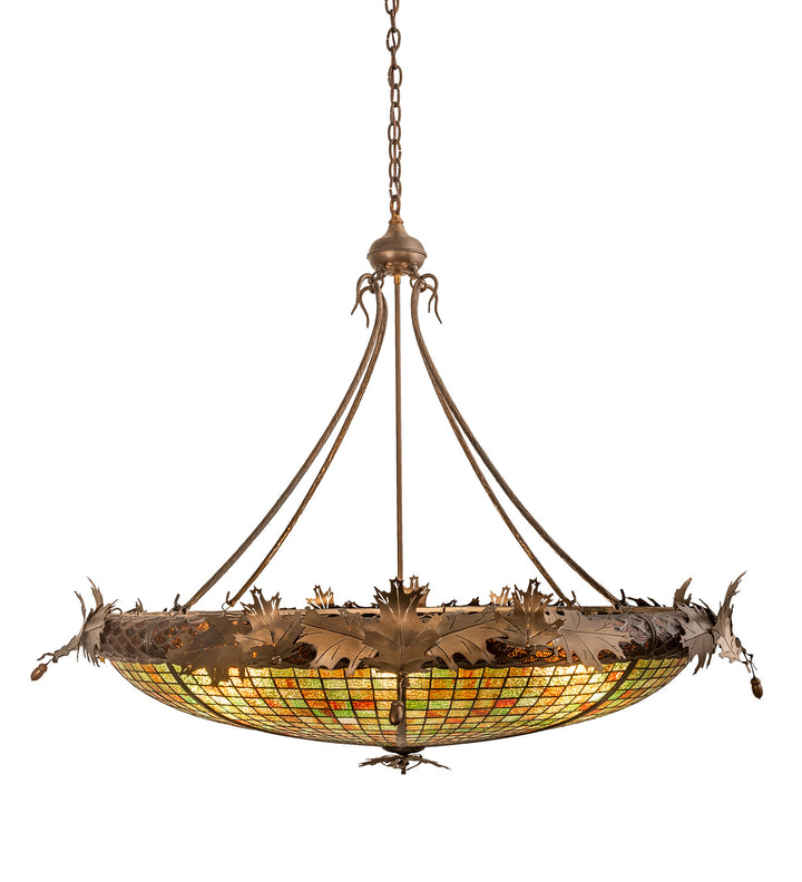 Meyda Tiffany Greenbriar Oak 68618 Pendant Light - Antique Copper