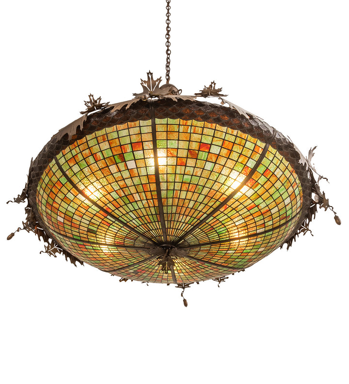 Meyda Tiffany Greenbriar Oak 68618 Pendant Light - Antique Copper