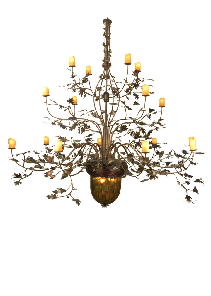 Meyda Tiffany Greenbriar Oak 69366 Chandelier Light - Antique Copper