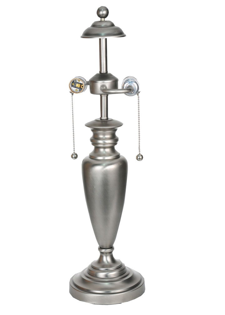 Meyda Tiffany Lighting 69406 Venice Two Light Table Base Utility Light Pewter, Nickel, Silver