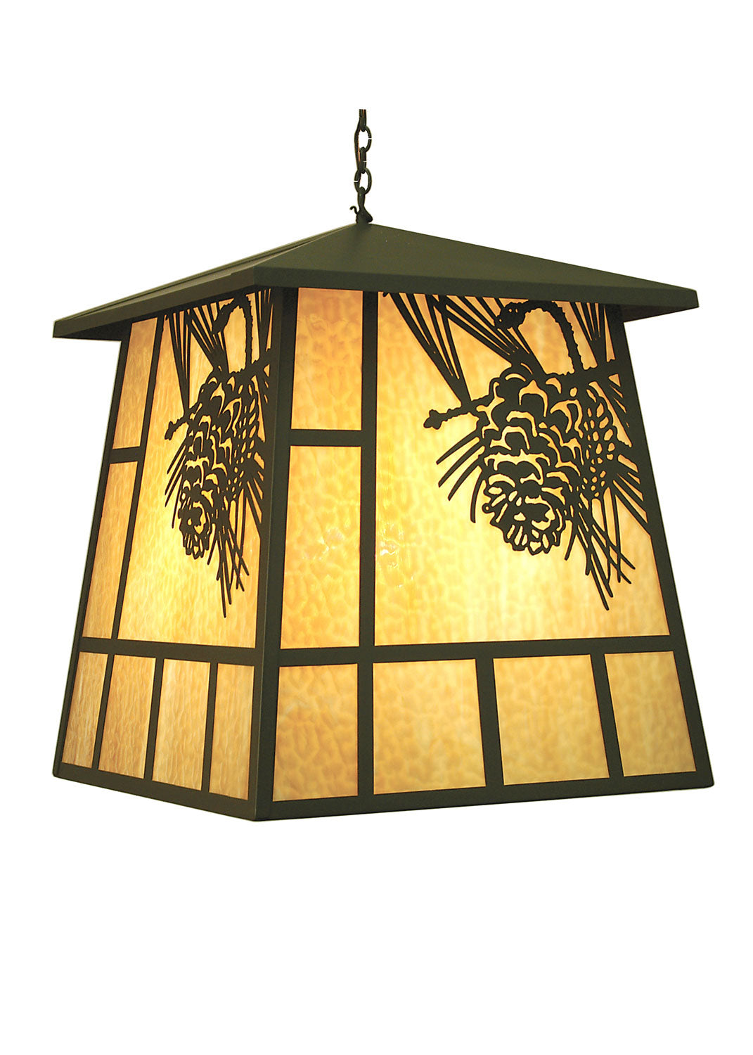 Meyda Tiffany Lighting 70142 Stillwater Four Light Pendant Outdoor Bronze / Dark