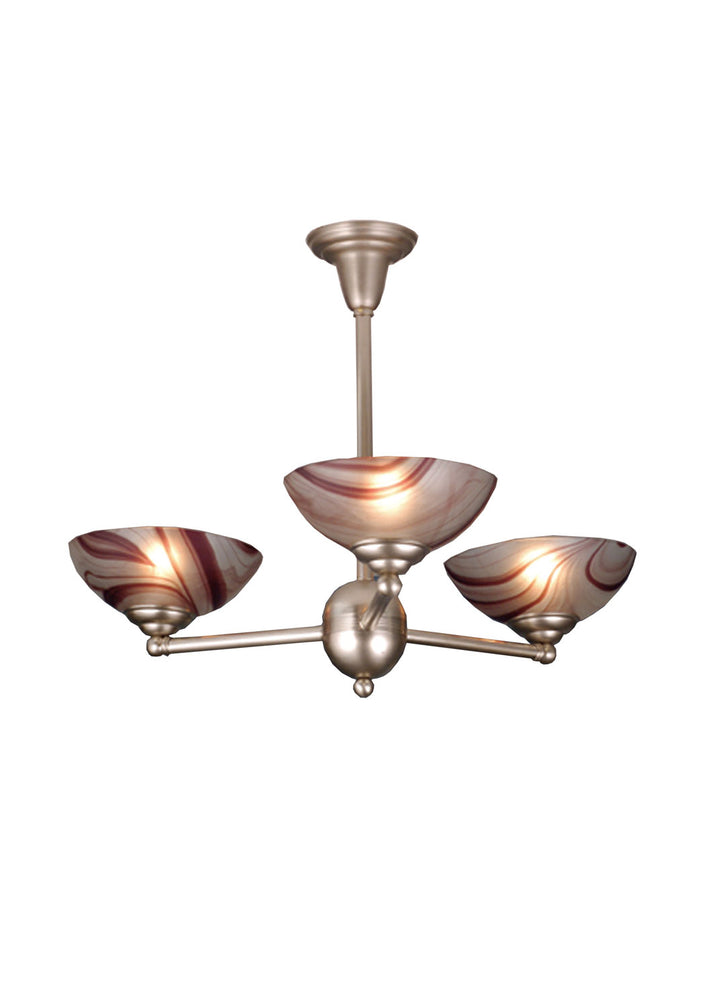 Meyda Tiffany Deco Ball 70828 Chandelier Light - Nickel