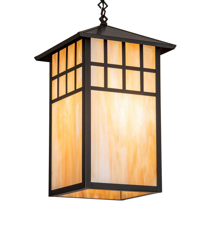 Meyda Tiffany Lighting 72077 Watchtower One Light Pendant Outdoor Bronze / Dark