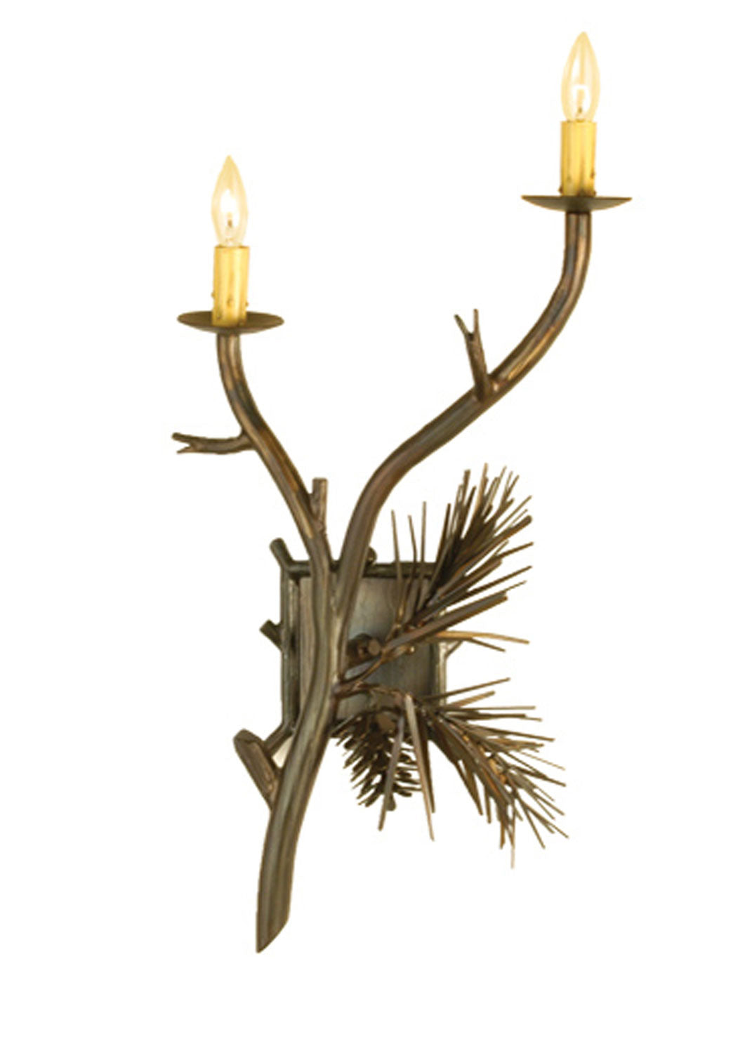 Meyda Tiffany Lone Pine 72540 Wall Light - Antique Copper