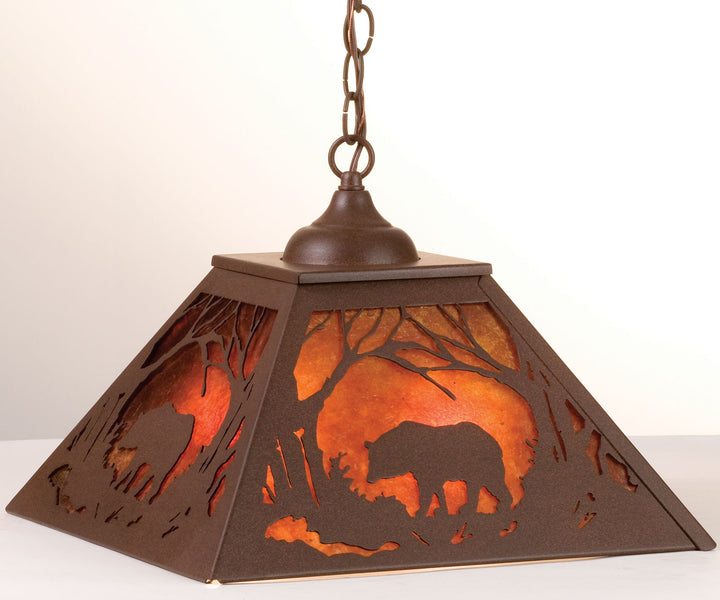 Meyda Tiffany Bear At Dawn 73536 Pendant Light - Cafe-Noir